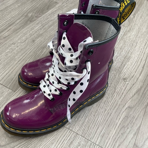 Dr Marten purple patent boots size 4 - Picture 7 of 7